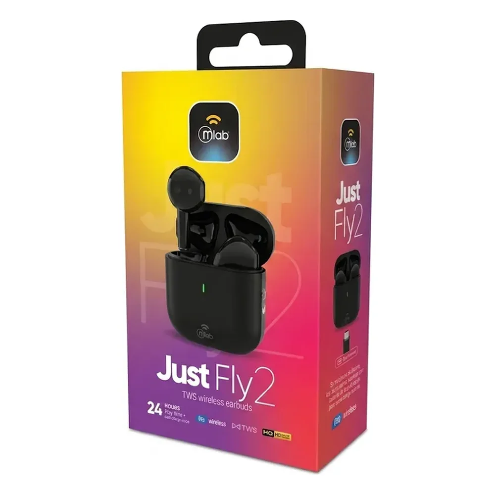 Caja original de los audífonos Mlab Just Fly 2 en Talca - Imextec