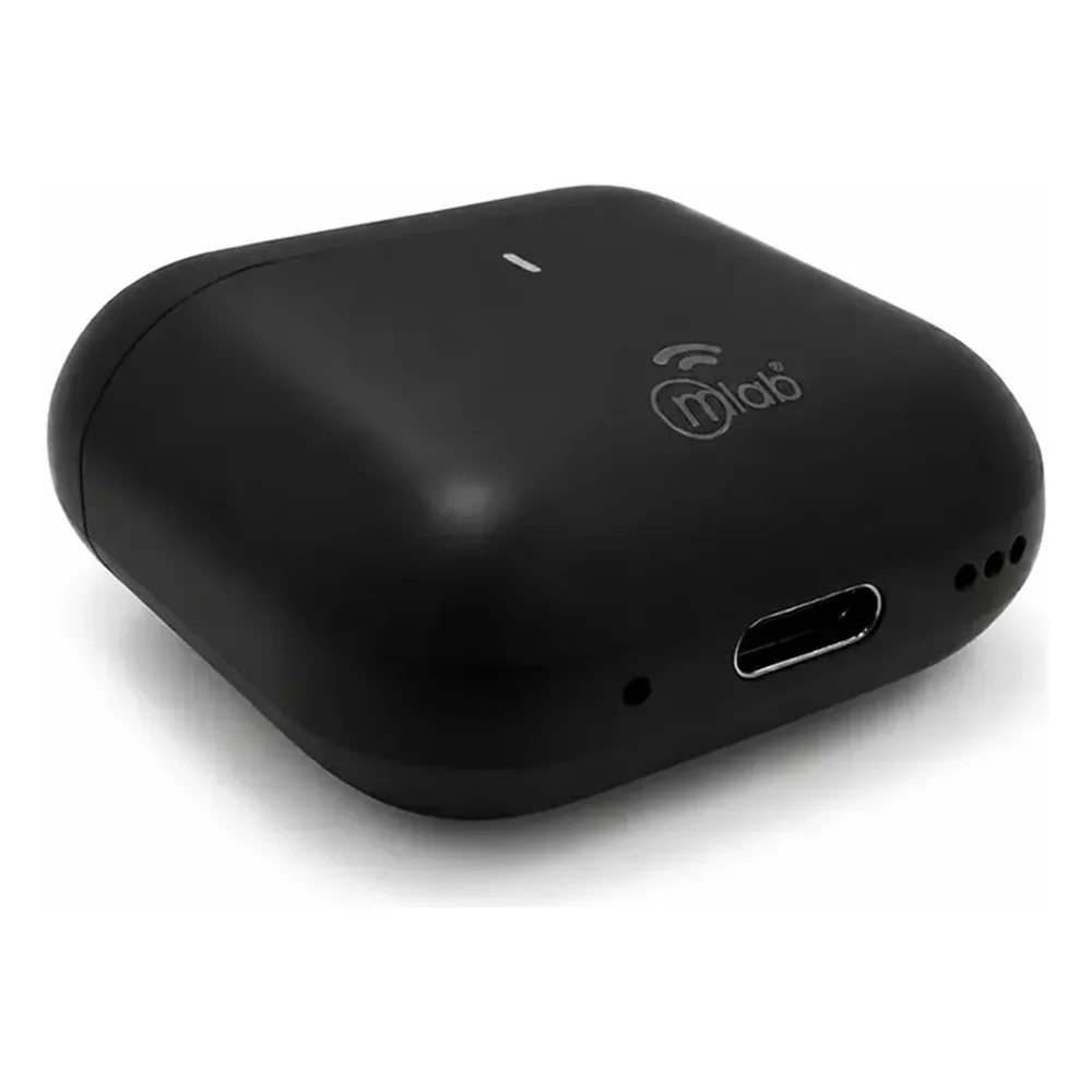 Entrada USB-C del estuche de audífonos Mlab Just Fly 2 en Talca - Imextec